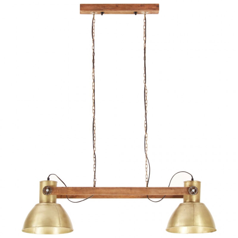 Industrialna lampa wisząca, 25 W, mosiężna, 109 cm, E27