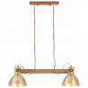 Industrialna lampa wisząca, 25 W, mosiężna, 109 cm, E27
