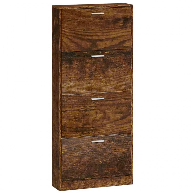 Półka na buty, przydymiony dąb, 59x17x150 cm