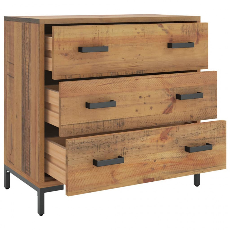 Komoda, 75x35x70 cm, lite drewno sosnowe