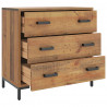 Komoda, 75x35x70 cm, lite drewno sosnowe
