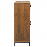 Szafka na buty, 75x40x110 cm, lite drewno sosnowe