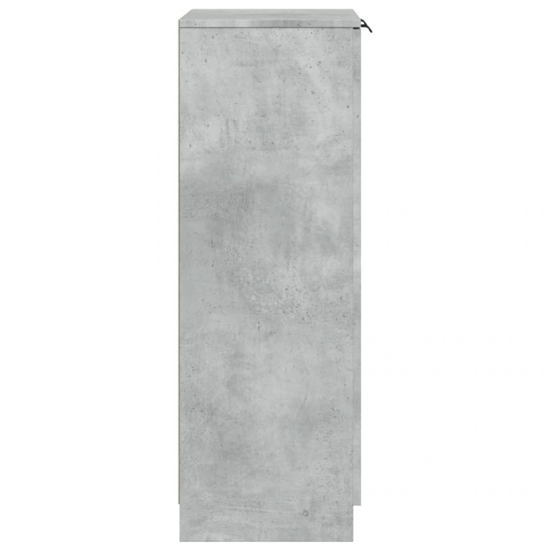 Szafka na buty, szarość betonu, 59x35x100 cm