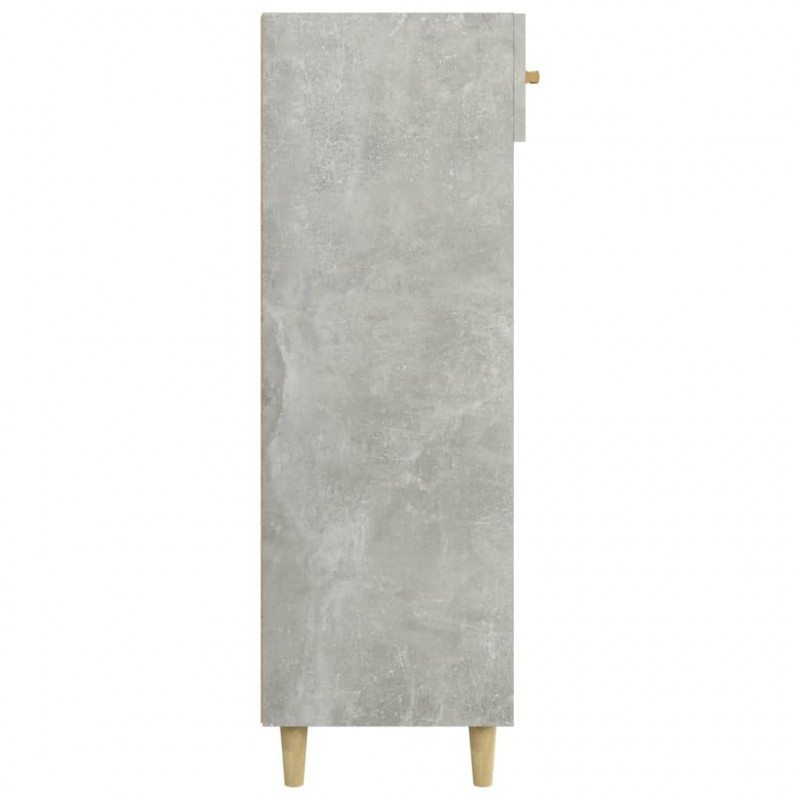 Szafka na buty, szarość betonu, 60x35x105 cm