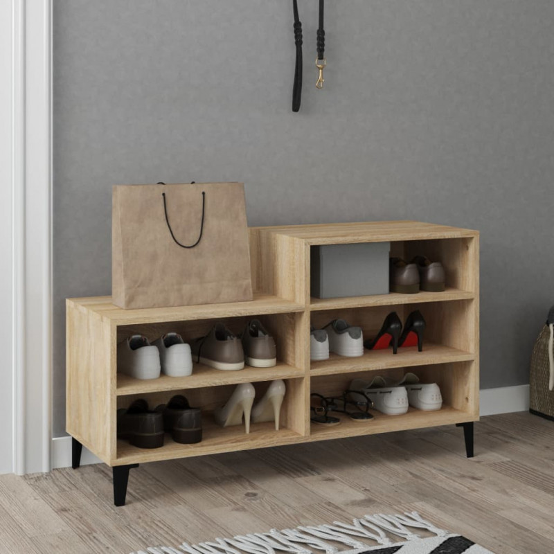 Szafka na buty, dąb sonoma, 102x36x60 cm