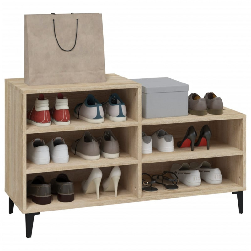 Szafka na buty, dąb sonoma, 102x36x60 cm