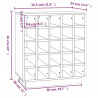 Szafka na wino, czarna, 55,5x34x61 cm, lite drewno sosnowe