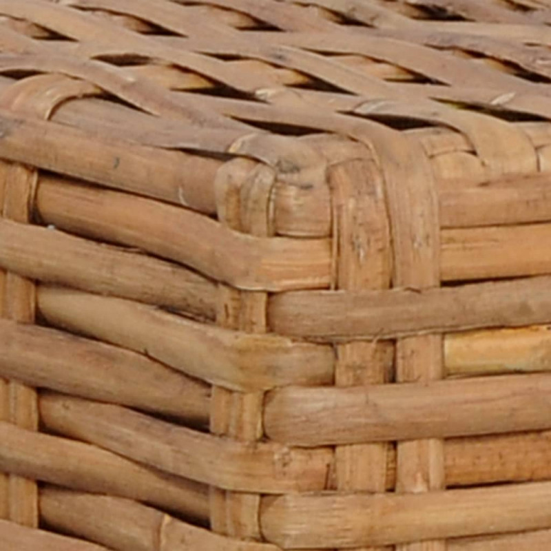 Podnóżek z poduszką, naturalny rattan