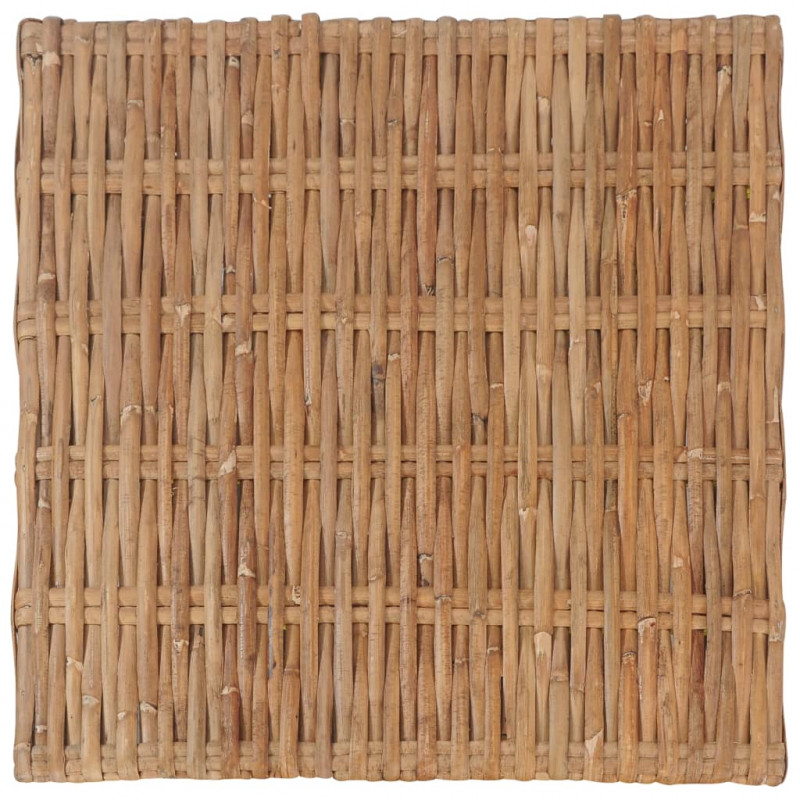 Podnóżek z poduszką, naturalny rattan