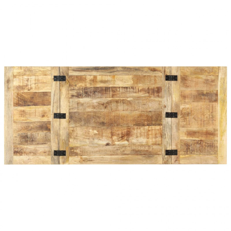 Rozkładany stolik kawowy, 160x70x45 cm, lite drewno mango