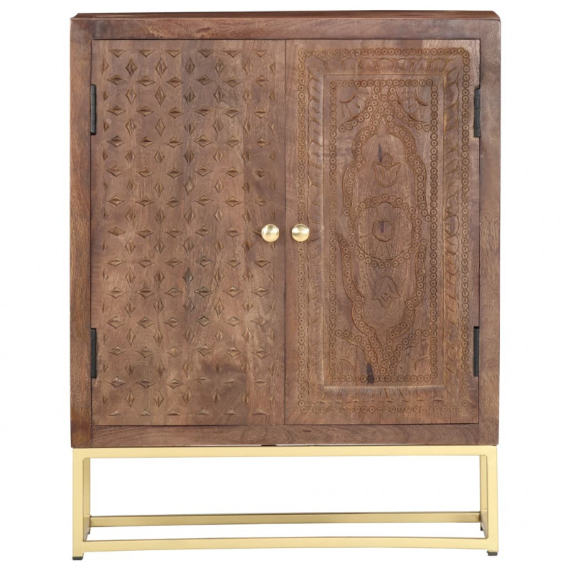 Szafka, 60 x 30 x 75 cm, lite drewno mango