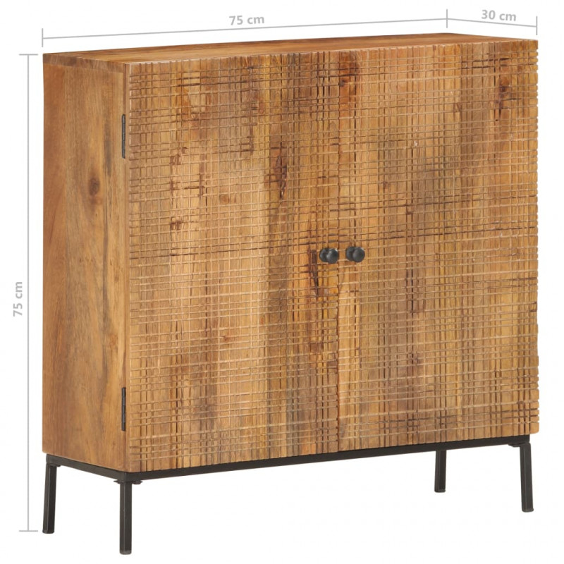 Szafka, 75x30x75 cm, lite drewno mango