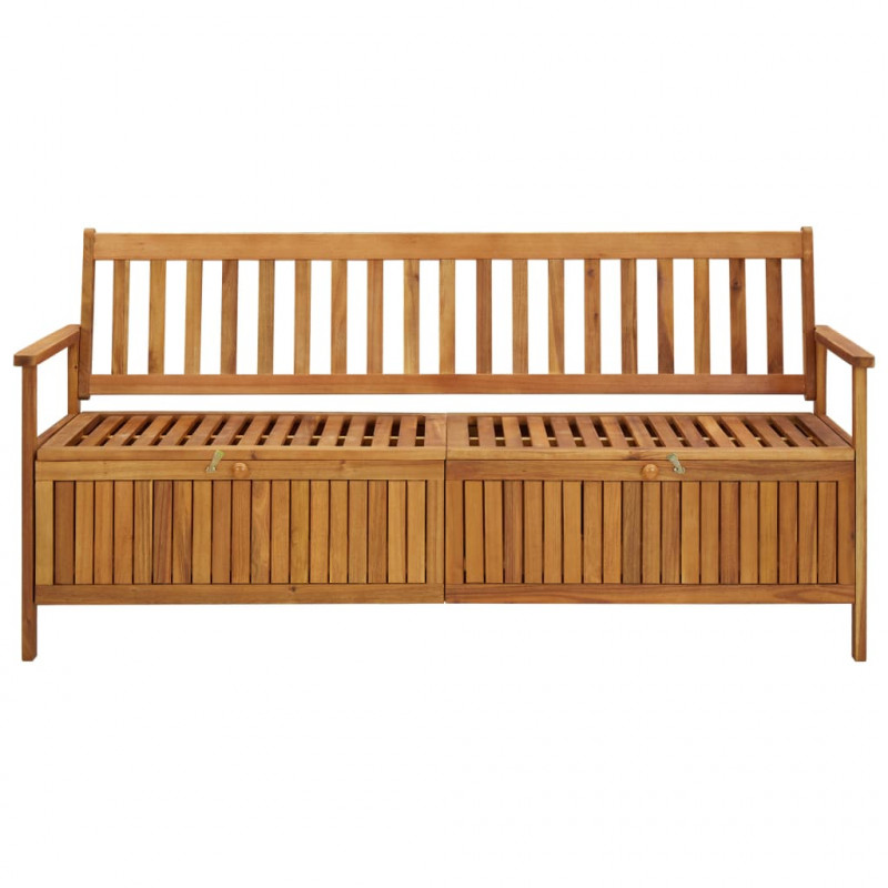 Ławka ogrodowa ze schowkiem, 170 cm, lite drewno akacjowe