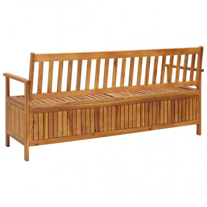 Ławka ogrodowa ze schowkiem, 170 cm, lite drewno akacjowe