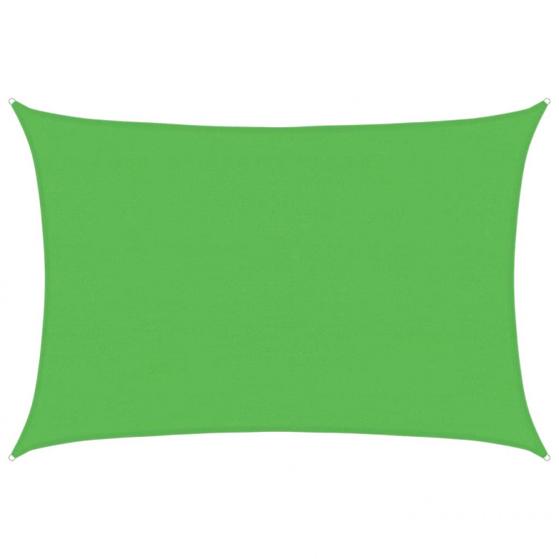 Żagiel przeciwsłoneczny, 160 g/m², jasnozielony, 4x5 m, HDPE
