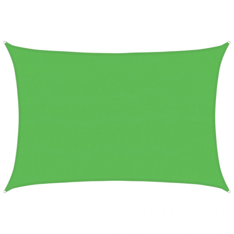 Żagiel przeciwsłoneczny, 160 g/m², jasnozielony, 5x7 m, HDPE