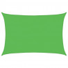 Żagiel przeciwsłoneczny, 160 g/m², jasnozielony, 5x7 m, HDPE