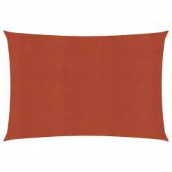Żagiel przeciwsłoneczny, 160 g/m², kolor terakota, 2x3 m, HDPE