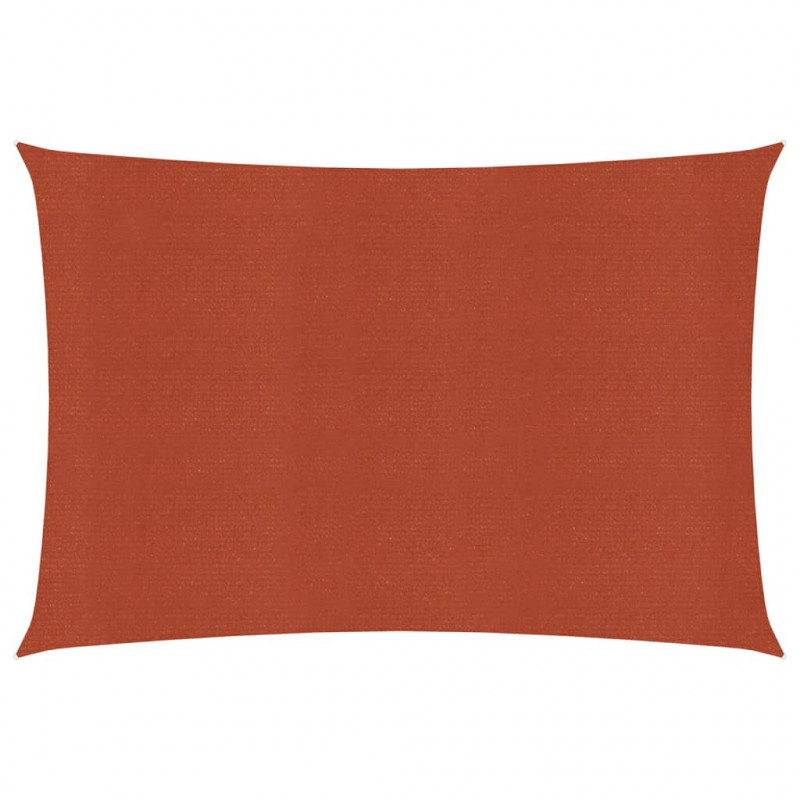 Żagiel przeciwsłoneczny, 160 g/m², kolor terakota, 2x3 m, HDPE