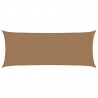 Żagiel przeciwsłoneczny, 160 g/m², kolor taupe, 2x5 m, HDPE