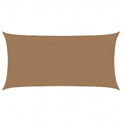 Żagiel przeciwsłoneczny, 160 g/m², kolor taupe, 4x7 m, HDPE