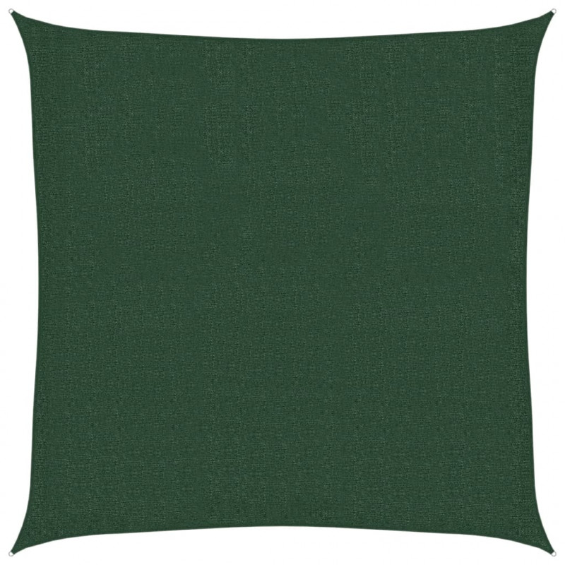 Żagiel przeciwsłoneczny, 160g/m², ciemnozielony, 2,5x2,5m, HDPE