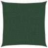 Żagiel przeciwsłoneczny, 160g/m², ciemnozielony, 2,5x2,5m, HDPE