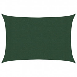 Żagiel przeciwsłoneczny, 160 g/m², ciemnozielony, 3x5 m, HDPE