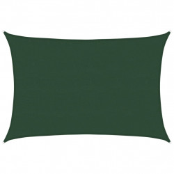 Żagiel przeciwsłoneczny, 160 g/m², ciemnozielony, 5x7 m, HDPE