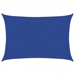 Żagiel przeciwsłoneczny, 160 g/m², niebieski, 2x2,5 m, HDPE