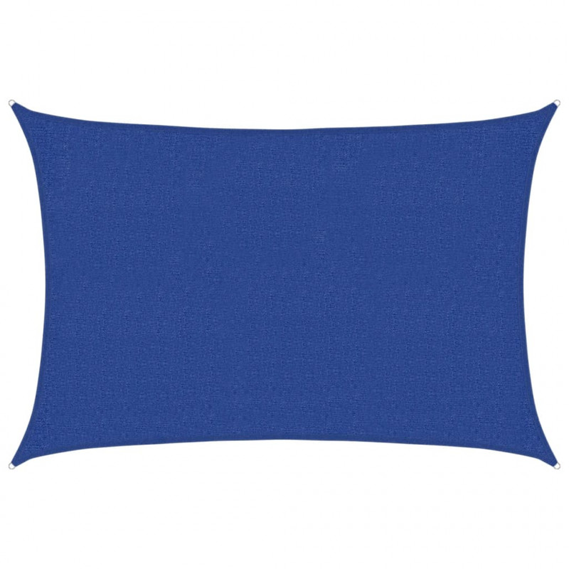 Żagiel przeciwsłoneczny, 160 g/m², niebieski, 2x2,5 m, HDPE
