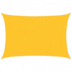 Żagiel przeciwsłoneczny, 160 g/m², żółty, 3x5 m, HDPE