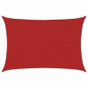 Żagiel przeciwsłoneczny, 160 g/m², czerwony, 5x7 m, HDPE