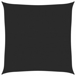 Żagiel przeciwsłoneczny, 160 g/m², czarny, 4x4 m, HDPE