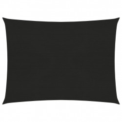 Żagiel przeciwsłoneczny, 160 g/m², czarny, 2x2,5 m, HDPE