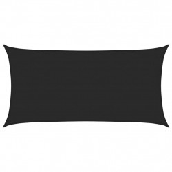 Żagiel przeciwsłoneczny, 160 g/m², czarny, 4x7 m, HDPE