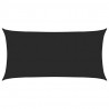 Żagiel przeciwsłoneczny, 160 g/m², czarny, 4x7 m, HDPE