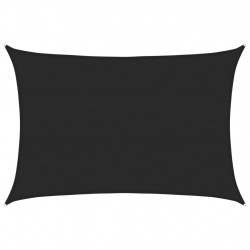 Żagiel przeciwsłoneczny, 160 g/m², czarny, 5x7 m, HDPE