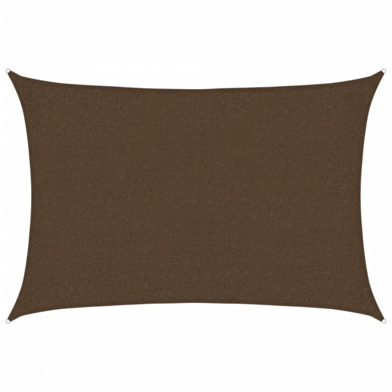 Żagiel przeciwsłoneczny, 160 g/m², brązowy, 2x3 m, HDPE