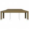 Altana z podwójnym dachem, 3x6 m, taupe, 180 g/m²