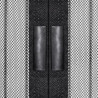 Moskitiera na drzwi z magnesami, 2 szt., czarna, 210x90 cm