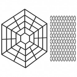 Kratki ochronne do stawu, 40 szt., czarne, polipropylenowe