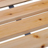 Ławka ogrodowa, 112 cm, lite drewno jodłowe