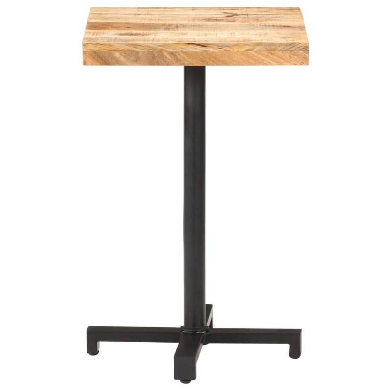 Stolik bistro, kwadratowy, 50x50x75 cm, surowe drewno mango