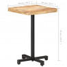 Stolik bistro, kwadratowy, 50x50x75 cm, surowe drewno mango