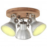 Industrialna lampa wisząca, 25 W, srebrna, 42x27 cm, E27