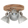 Industrialna lampa wisząca, 25 W, srebrna, 42x27 cm, E27