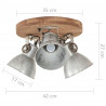 Industrialna lampa wisząca, 25 W, srebrna, 42x27 cm, E27