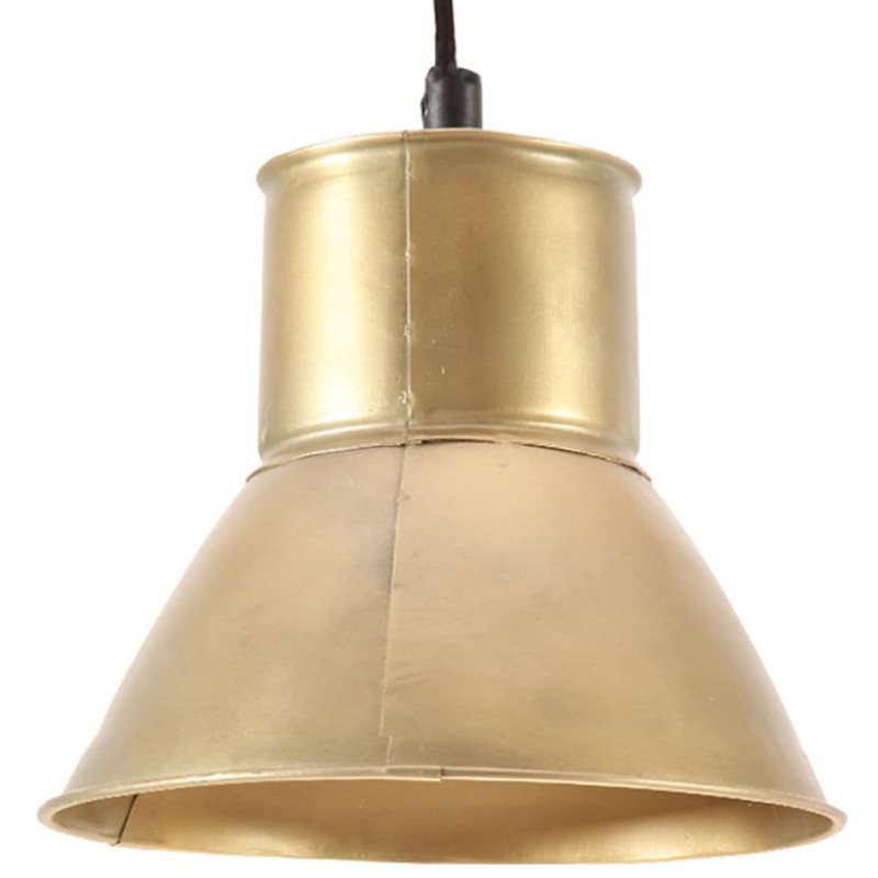 Lampa wisząca, 25 W, kolor mosiądzu, okrągła, 17 cm, E27