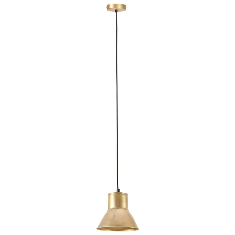 Lampa wisząca, 25 W, kolor mosiądzu, okrągła, 17 cm, E27